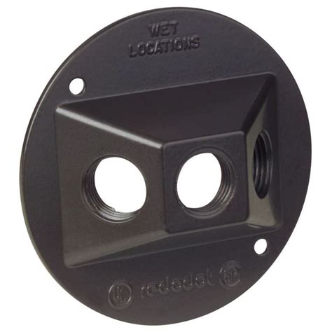 round weatherproof outlet cover